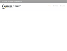 Tablet Screenshot of goldgroupofhotels.com